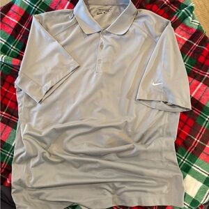 Nike Men's Silver Golf Polo Shirt